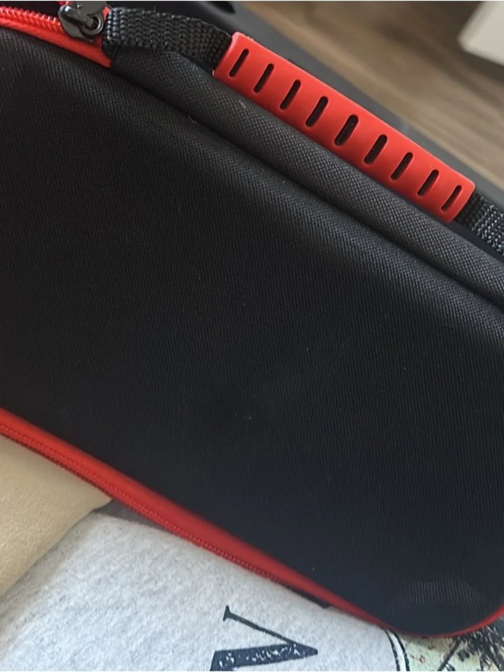 Nintendo Switch Black Case with Red Accents